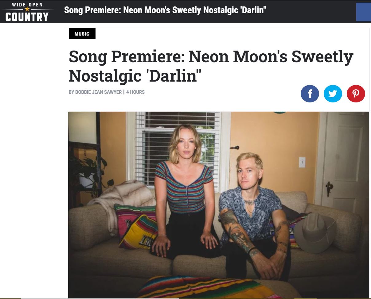 Wide Open Country Premieres “Darlin'” – NEON MOON